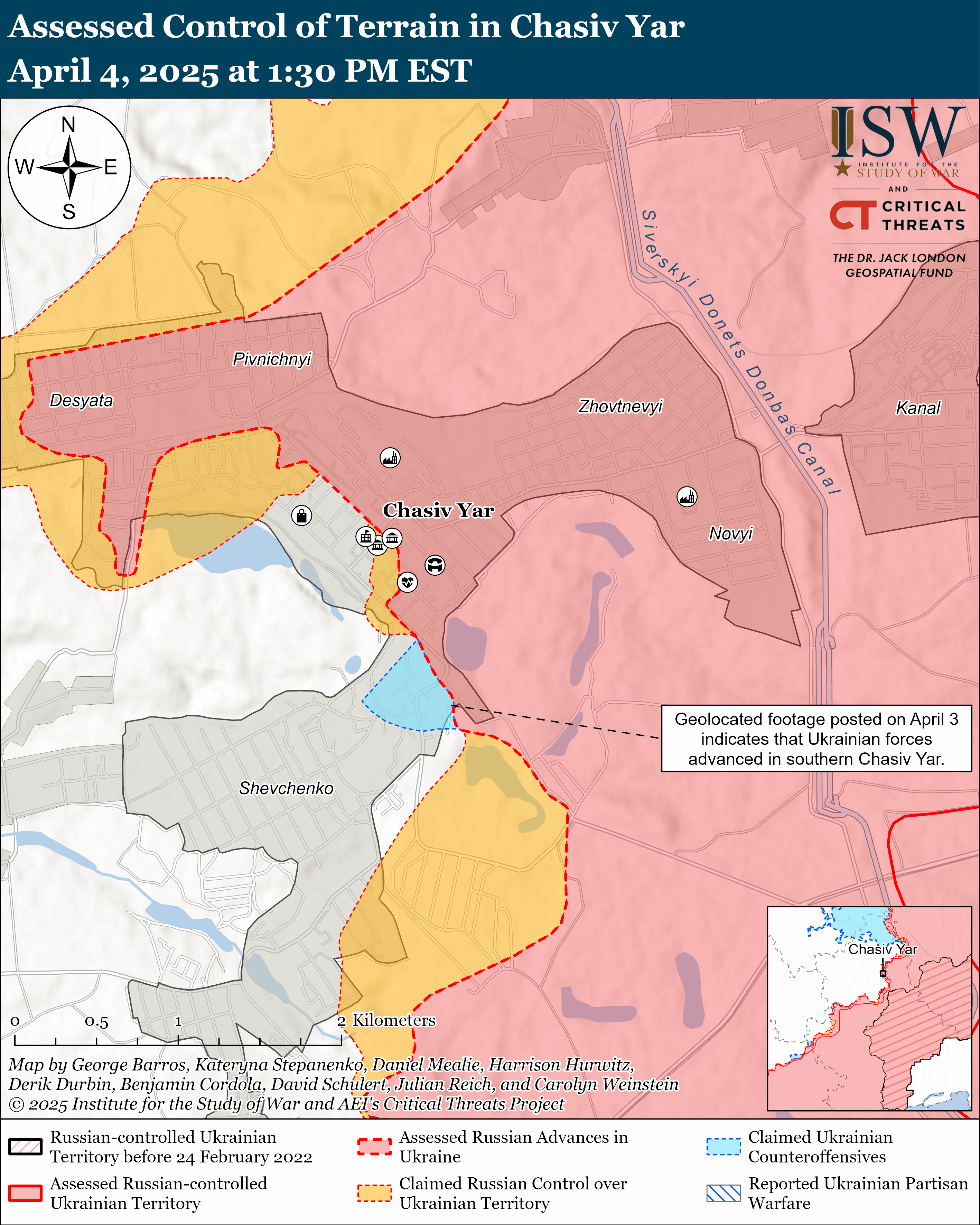 皇冠信用網网址
_2025年4月5日俄乌战局：俄军托列茨克强攻皇冠信用網网址
，乌军查西夫亚尔反击
