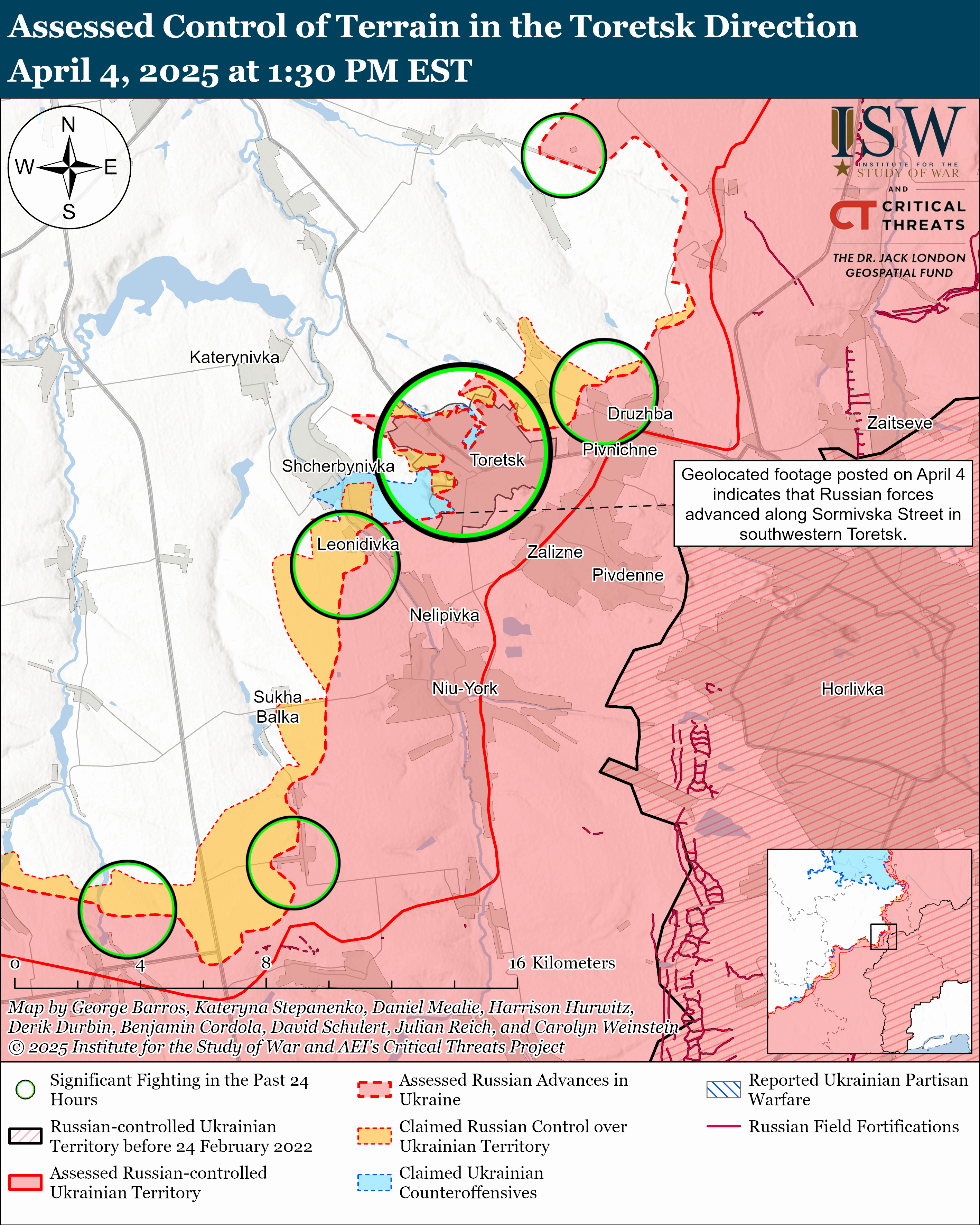 皇冠信用網网址
_2025年4月5日俄乌战局：俄军托列茨克强攻皇冠信用網网址
，乌军查西夫亚尔反击