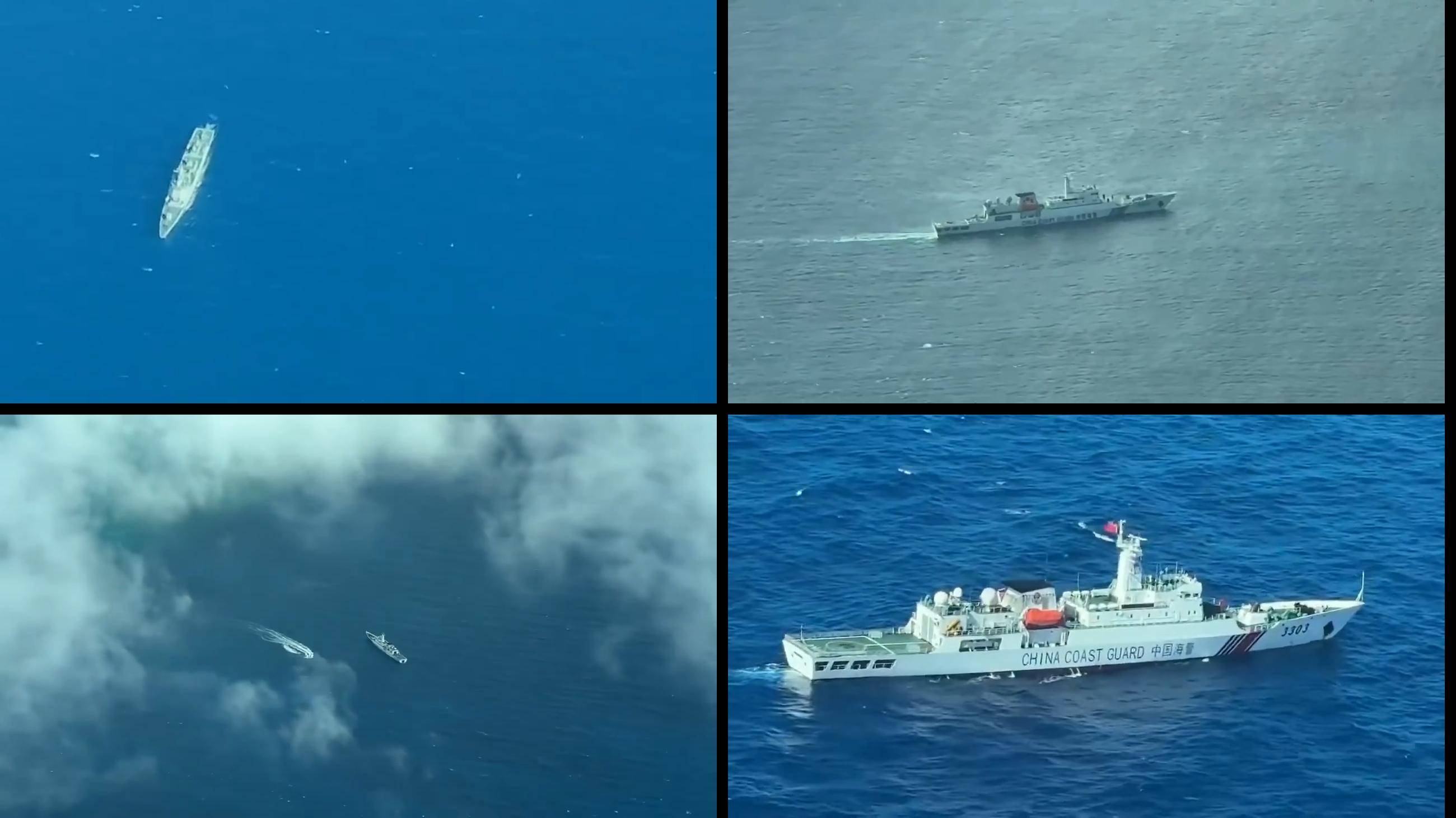 洲际附加赛1组_突发！菲律宾女记者拍摄到洲际附加赛1组，中国庞大舰队现身黄岩岛，与美舰对峙